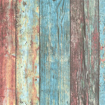 Vliesové tapety na zeď IMPOL Wood and Stone 2 barevné dřevěné desky