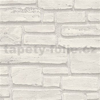 Vliesové tapety IMPOL Wood and Stone 2 cihla šedá
