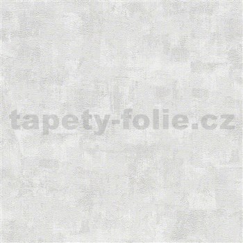 Vliesové tapety IMPOL Wood and Stone 2 moderní pravidelná stěrka s odlesky bílo-stříbrná - POSLEDNÍ