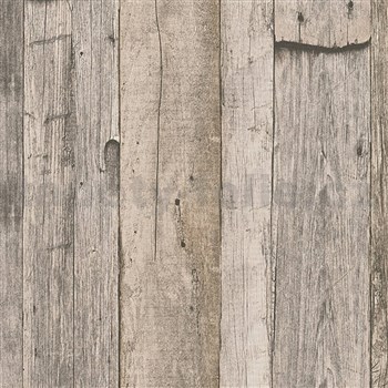Vliesové tapety IMPOL Wood and Stone 2 vintage style dřevo s růžovým odstínem