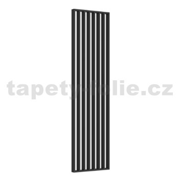 Předělovací lamelová stěna černý mat 3D lamely 2750 x 580 x 65 mm, ZDARMA DOPRAVA