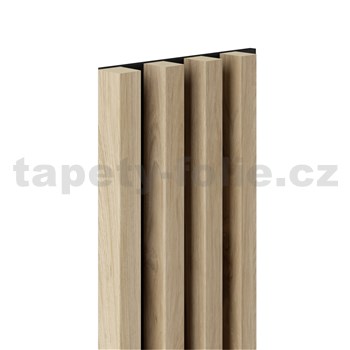 Dekorační panely MAXI jackson hickory 3D lamely na filcovém podkladu 270 x 17,7 cm