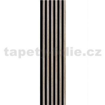 Akustické dekorační panely dub sonoma 3D lamely na filcovém podkladu 270 x 30 cm - AKCE