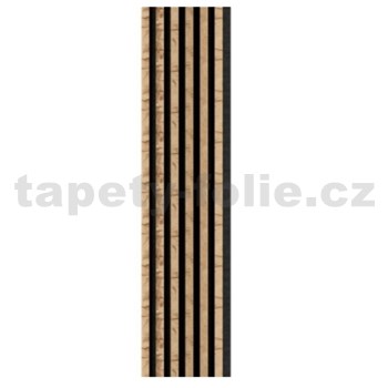Dekorační panely wotan 3D lamely na šedém filcovém podkladu 270 x 40 cm