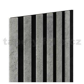 Dekorační panely SLIM loft 3D lamely na filcovém podkladu 270 x 30 cm
