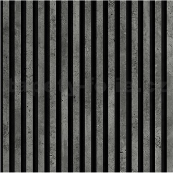 Dekorační panely loft 3D lamely na filcovém podkladu 60 x 60 cm