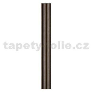 Akustické dekorační panely dub saragossa 3D lamely na filcovém podkladu 270 x 30 cm - 7 lamel
