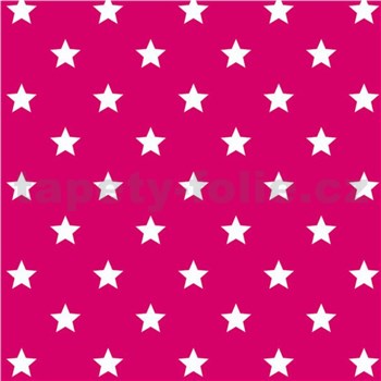 Samolepící folie - hvězdičky růžové 45 cm x 15 m