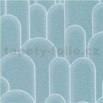 Vliesové tapety na zeď Milano tyrkysové art-deco - POSLEDNÍ KUSY
