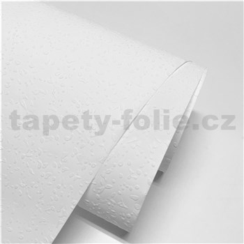 Vliesové přetíratelné tapety na zeď IMPOL bílá omítkovina s jemnou strukturou - MEGA ROLL návin 15m