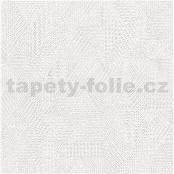 Luxusní vliesové tapety na zeď Avalon geometrický vzor světle šedý