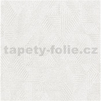 Luxusní vliesové tapety na zeď Avalon geometrický vzor světle šedý