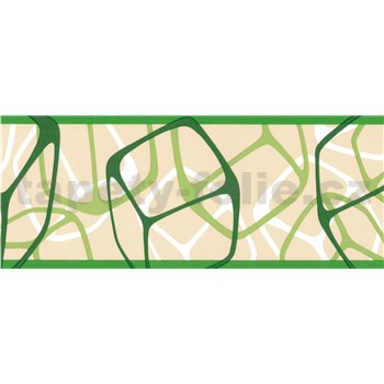 Samolepící bordury čtverce zelené 5 m x 6,9 cm - POSLEDNÍ KUSY