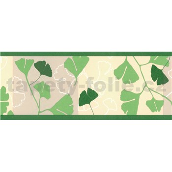 Samolepící bordury ginkgo listy zelené 5 m x 6,9 cm - POSLEDNÍ KUSY