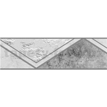 Samolepicí bordury na zeď Art-Deco mramor tmavě šedý 5 m x 5,8 cm