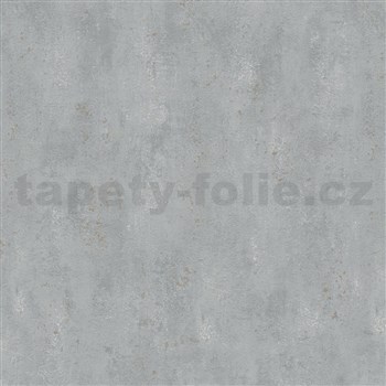 Vliesové tapety na zeď IMPOL City Glam beton šedý se zlatými metalickými odlesky