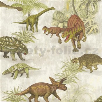 Dětské papírové tapety na zeď IMPOL Collection dinosauři