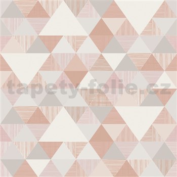 Vliesové tapety na zeď Inspiration Wall geometrický vzor moderní růžový