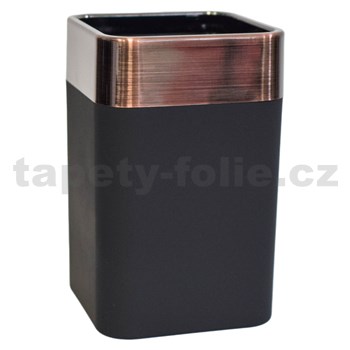 Kelímek na zubní kartáčky LINZ BLACK/BRONZE