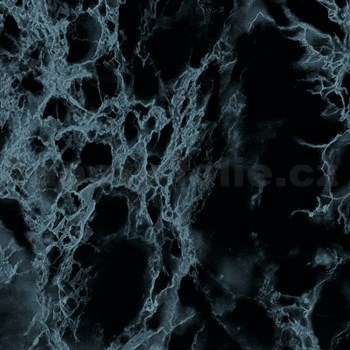 Samolepící tapety - mramor Marmi modro-černá 45 cm x 15 m