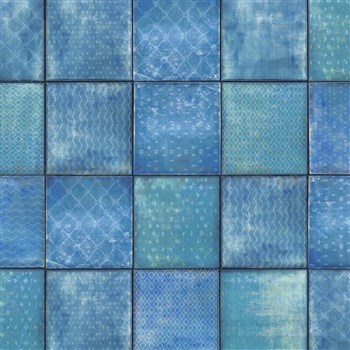 Samolepící folie d-c-fix čtverce modré - 45 cm x 1,5 m (cena za kus)