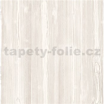 Samolepící tapeta dřevo bílé s výraznou strukturou kontur - 67,5 cm x 1,5 m (cena za kus)