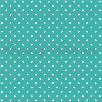 Samolepící tapeta puntíky modré - 45 cm x 2 m (cena za kus)