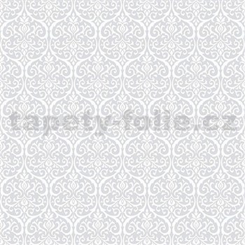 Samolepící tapety transparentní ornamenty šedé Alba 45 cm x 2m (cena za kus)