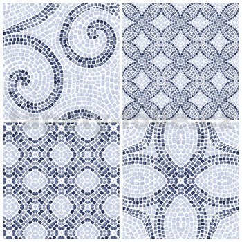 Vinylové samolepící podlahové čtverce Romantic mozaika rozměr 30,5 cm x 30,5 cm