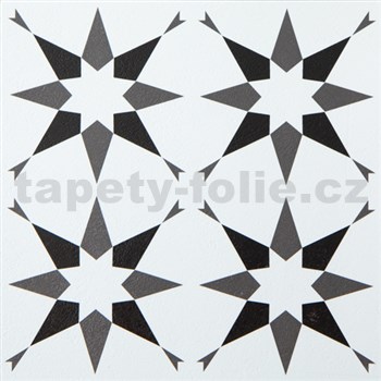 Vinylové samolepící podlahové čtverce Classic hvězdičky velké rozměr 30,5 cm x 30,5 cm