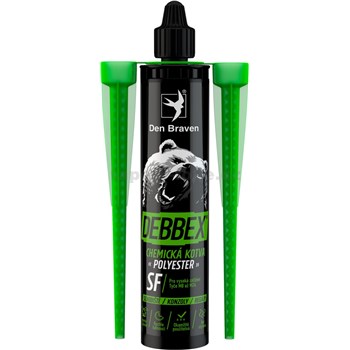 Chemická kotva Debbex POLYESTER SF kartuše 280ml bez STYRENU - POSLEDNÍ KUSY