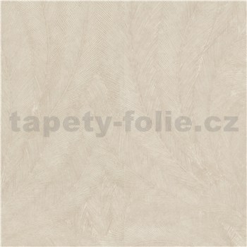 Vliesové tapety na zeď Elysium peříčka krémové - POSLEDNÍ KUSY