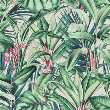 Vliesové tapety na zeď IMPOL Paradisio 2 fauna na krémovém podkladu