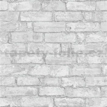 Vliesové tapety na zeď IMPOL Imitations cihlová stěna šedá
