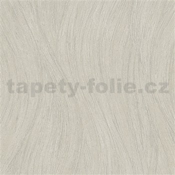 Vliesové tapety na zeď IMPOL Evolution vlnovky béžovo-metalické