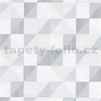 Vliesové tapety na zeď IMPOL Finesse trojúhelníky šedé