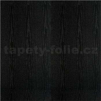 Samolepící tapety černé dřevo 45 cm x 10 m