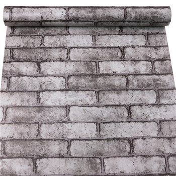 Samolepící tapety cihly tmavě šedé 45 cm x 10 m