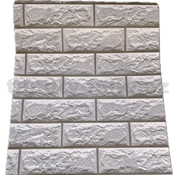 Samolepící tapety klinker tmavě šedý obklad s hnědou spárou 45 cm x 10 m