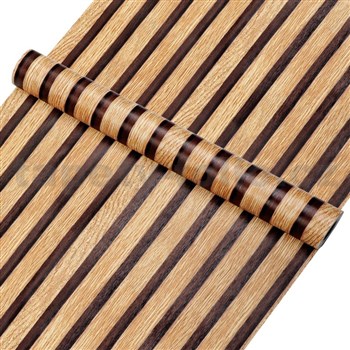 Samolepící tapety 3D lamely dub na hnědém podkladu 45 cm x 10 m