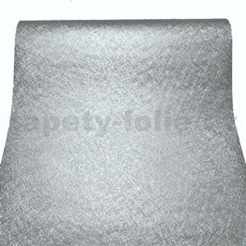 Samolepící tapety stříbrné strukturované vlákna 45 cm x 10 m