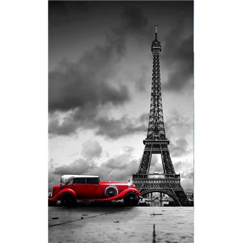 Vliesové fototapety retro vůz v Paříži rozměr 150 cm x 250 cm