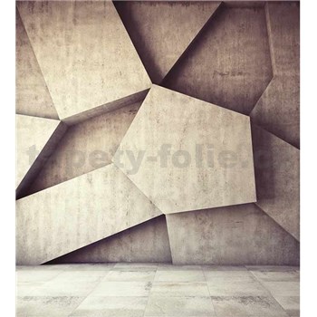 Vliesové fototapety 3D geometrické tvary rozměr 225 cm x 250 cm - POSLEDNÍ KUSY