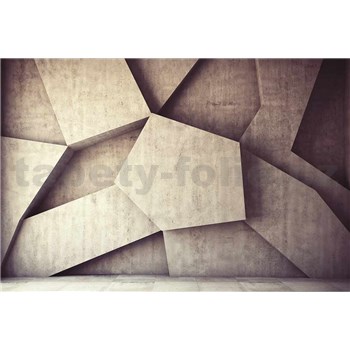 Vliesové fototapety 3D geometrické tvary rozměr 375 cm x 250 cm 