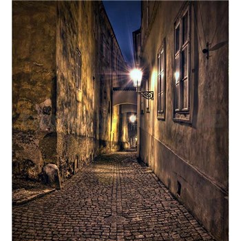 Vliesové fototapety temná ulička rozměr 225 cm x 250 cm