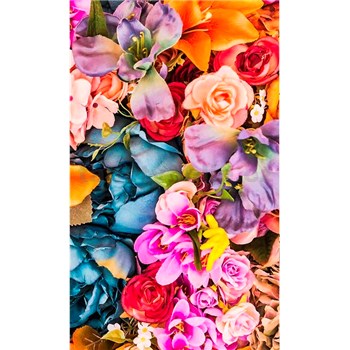 Vliesové fototapety vintage květy rozměr 150 cm x 250 cm - POSLEDNÍ KUSY