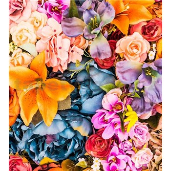 Vliesové fototapety vintage květy rozměr 225 cm x 250 cm
