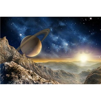 Vliesové fototapety vesmír rozměr 375 cm x 250 cm - POSLEDNÍ KUSY