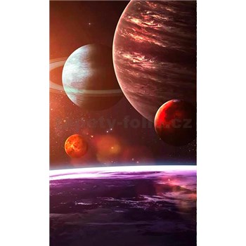 Vliesové fototapety solární systém rozměr 150 cm x 250 cm - POSLEDNÍ KUSY