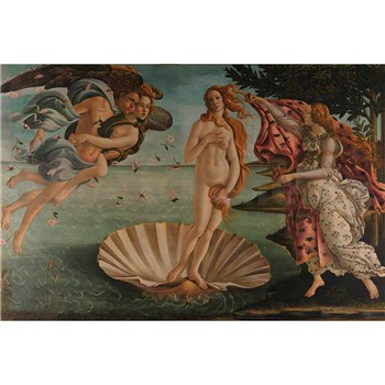 Vliesové fototapety zrození Venuše - Sandro Botticelli rozměr 375 cm x 250 cm